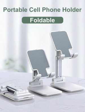 Support smartphone pliable & réglable – rotatif 360° & ultra-compact