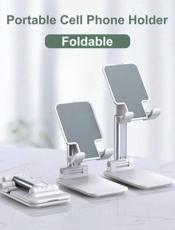 Support smartphone pliable & réglable – rotatif 360° & ultra-compact