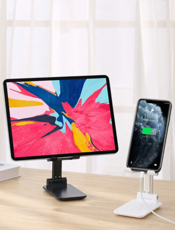Support smartphone pliable & réglable – rotatif 360° & ultra-compact