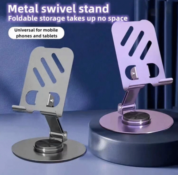 Support universel 360° en métal pour smartphone & tablette – rotatif & stable