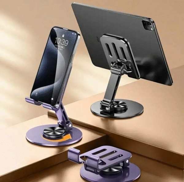Support universel 360° en métal pour smartphone & tablette – rotatif & stable