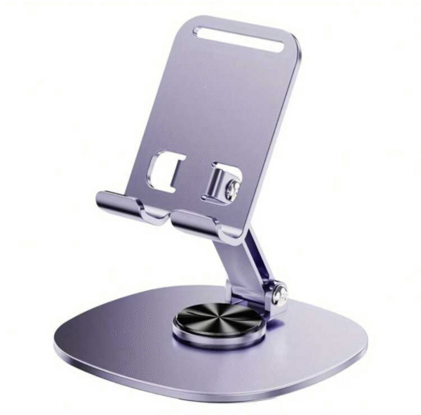 Support métallique rotatif 360° pour smartphone – Bureau & Table