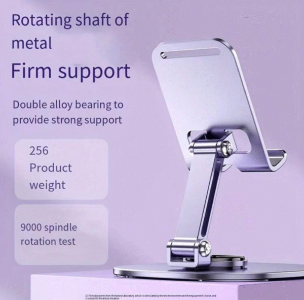 Support métallique rotatif 360° pour smartphone – Bureau & Table