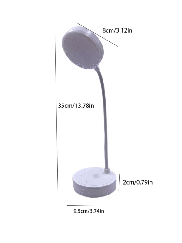 Lampe LED USB rechargeable – 3 niveaux de luminosité, protection oculaire & veilleuse intégrée