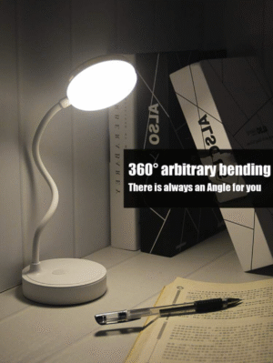 Lampe LED USB rechargeable – 3 niveaux de luminosité, protection oculaire & veilleuse intégrée