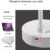 Lampe LED USB rechargeable – 3 niveaux de luminosité, protection oculaire & veilleuse intégrée