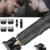 Tondeuse à cheveux rechargeable USB – Corps métallique doré & 4 sabots
