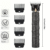 Tondeuse à cheveux rechargeable USB – Corps métallique doré & 4 sabots