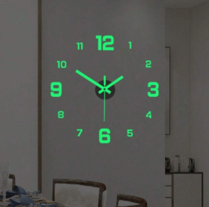 Horloge murale acrylique 40 cm – Chiffres lumineux & silence garanti