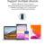 Souris Bluetooth sans fil silencieuse – compacte & multi-compatibilité (iPhone, Android, PC)