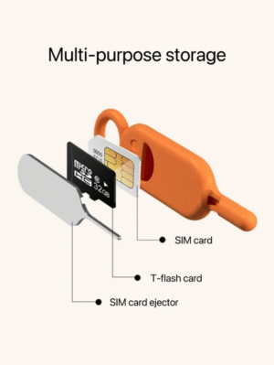 Éjecteur SIM universel en silicone – multi-cartes & microSD