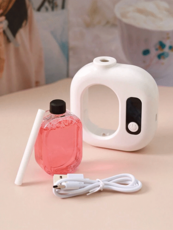 Diffuseur d’arômes USB rechargeable + flacon parfum (lavande)