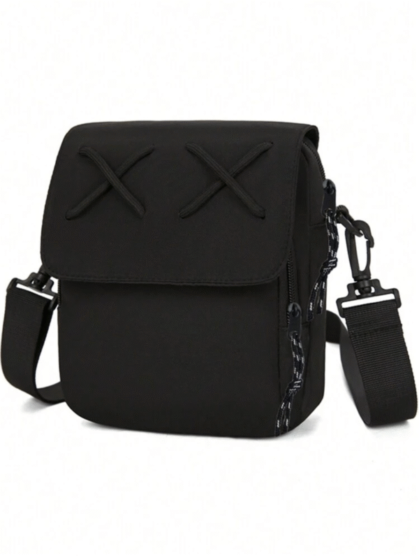 Sacoche bandoulière urbaine – polyester léger & double zip