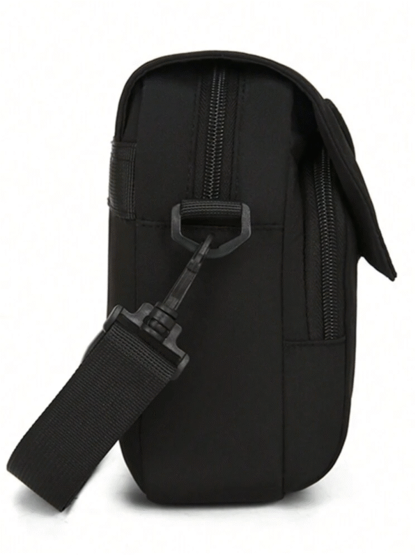 Sacoche bandoulière urbaine – polyester léger & double zip