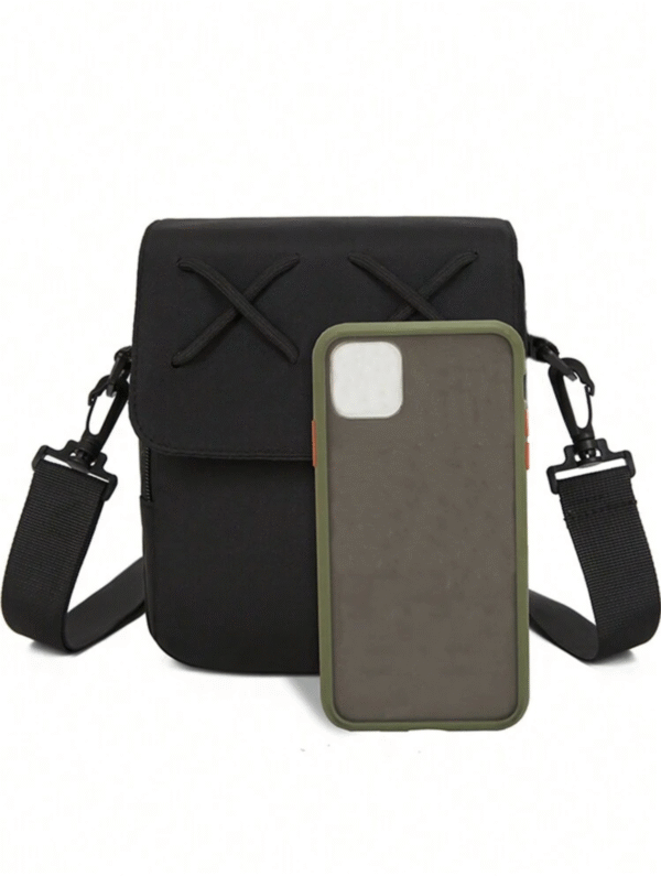 Sacoche bandoulière urbaine – polyester léger & double zip
