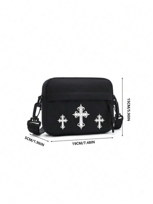 Sacoche bandoulière nylon – Mini crossbody 19×15×5 cm, résistante & urbaine