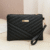 Pochette clutch matelassée – bandoulière amovible & grande capacité