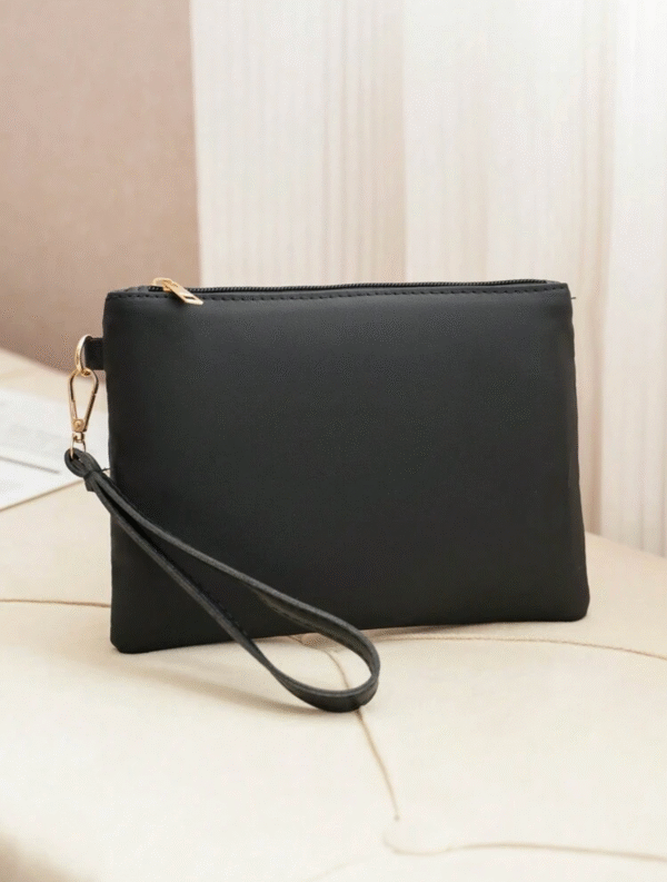 Pochette clutch matelassée – bandoulière amovible & grande capacité
