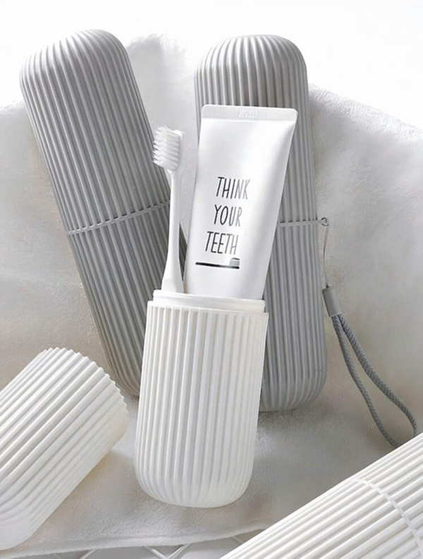 Trousse de voyage brosse à dents & gobelet étanche – kit nomade complet