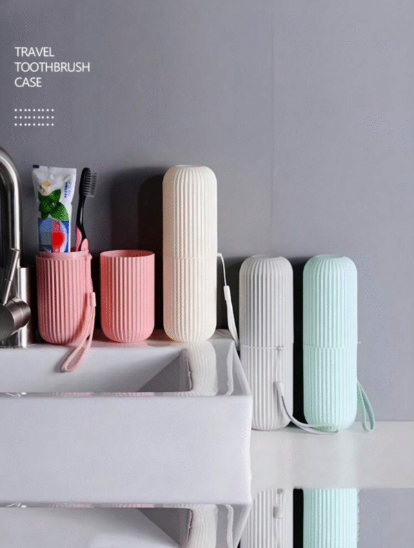 Trousse de voyage brosse à dents & gobelet étanche – kit nomade complet