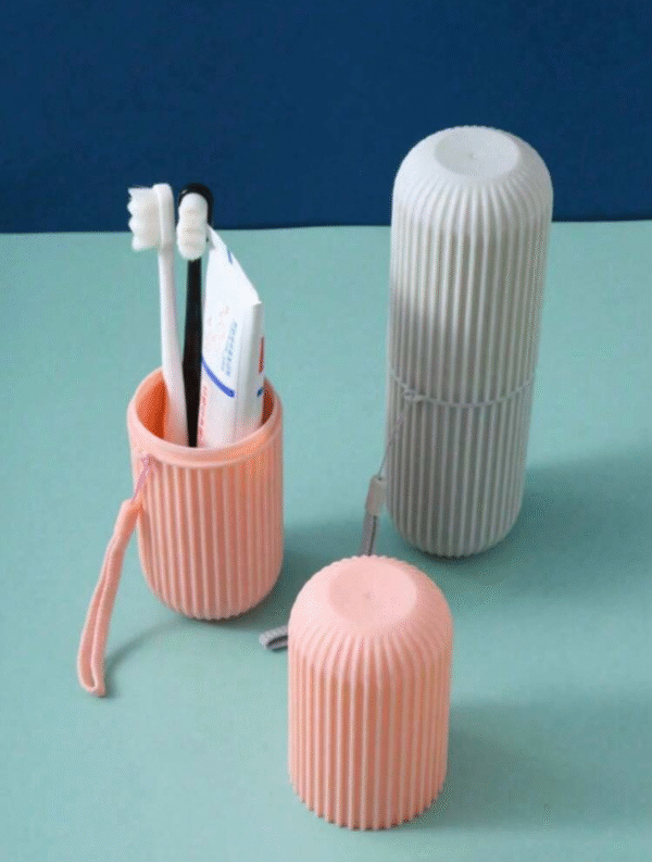 Trousse de voyage brosse à dents & gobelet étanche – kit nomade complet