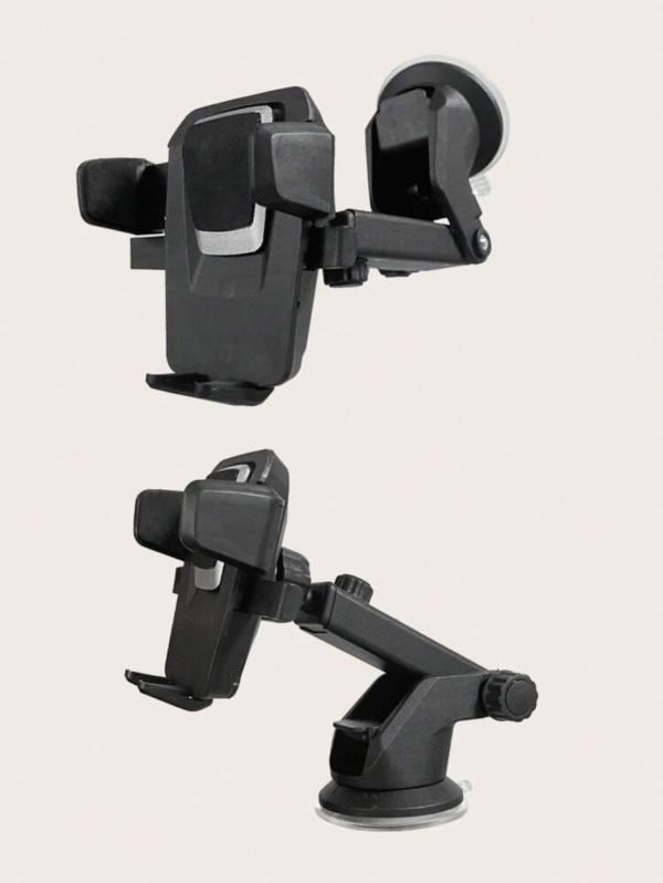 Support téléphone voiture à ventouse – bras articulé & rotation 360°