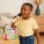Baffle karaoké sans fil – Avec 2 micros, Bluetooth, lumières LED et poignée portable