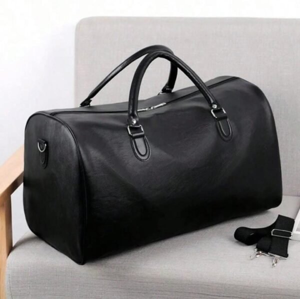 Sac de voyage rétro – Polochon grande capacité, cuir PU élégant et résistant