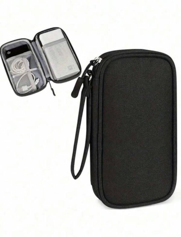 Pochette de rangement multi-compartiments – Idéale pour câbles, écouteurs, clés USB et accessoires tech