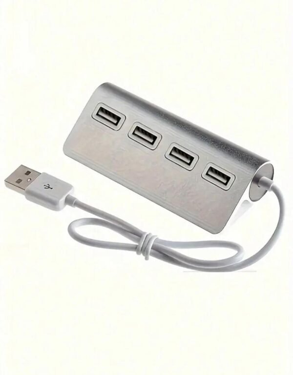 Adaptateur USB 3.0 en aluminium – Répartiteur 4 ports haute vitesse pour ordinateur et accessoires