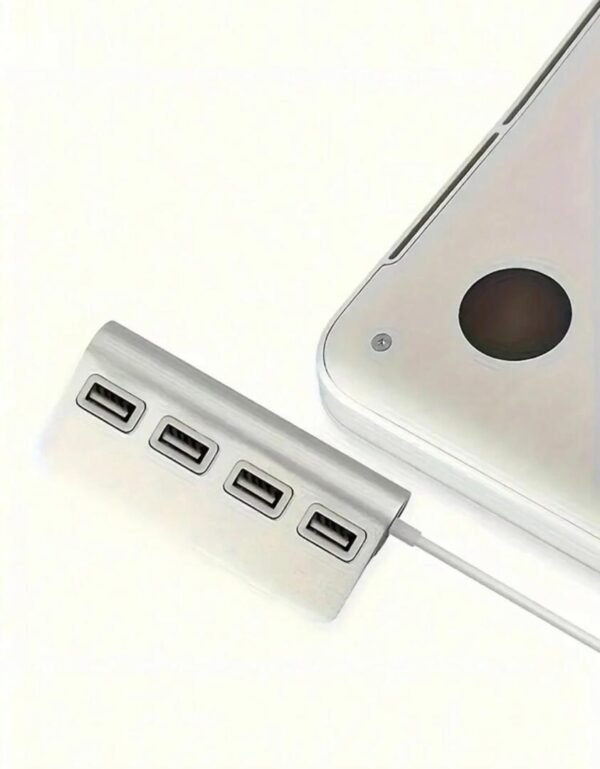 Adaptateur USB 3.0 en aluminium – Répartiteur 4 ports haute vitesse pour ordinateur et accessoires