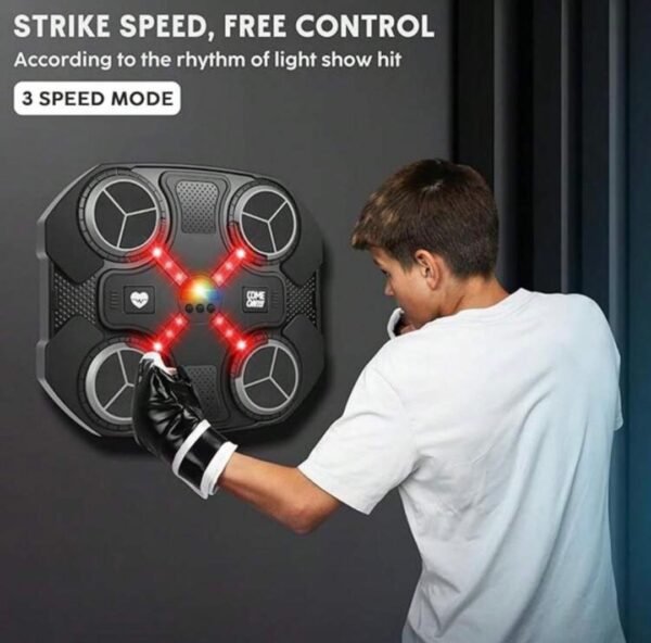 Tapis de boxe interactif Bluetooth avec gants – Jeu éducatif lumineux pour enfants