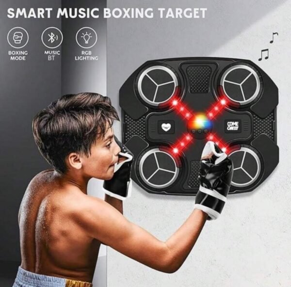 Tapis de boxe interactif Bluetooth avec gants – Jeu éducatif lumineux pour enfants