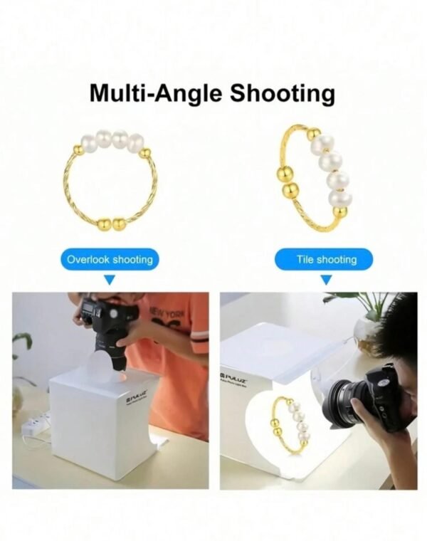 Mini studio photo PULUZ avec éclairage LED – Pour photos de produits pro avec téléphone