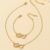 Set Collier + Bracelet Doré – Symbole Infini & Cœur – Cadeau élégant pour femme