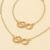 Set Collier + Bracelet Doré – Symbole Infini & Cœur – Cadeau élégant pour femme