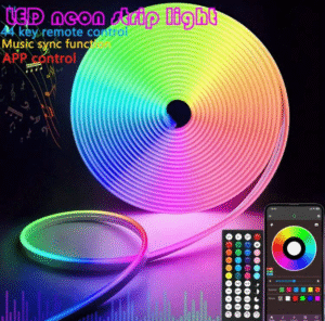 Ruban LED RGB “Neon” USB 5 m – Contrôle appli & télécommande, modes musique
