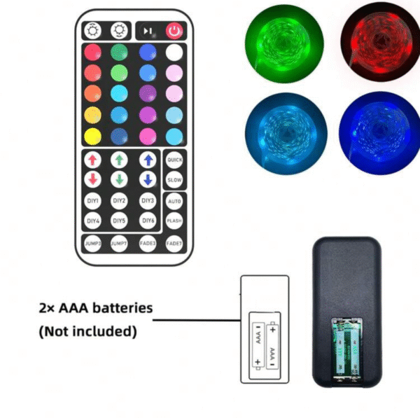 Ruban LED RGB 10 m – Contrôle par appli et télécommande, modes musique