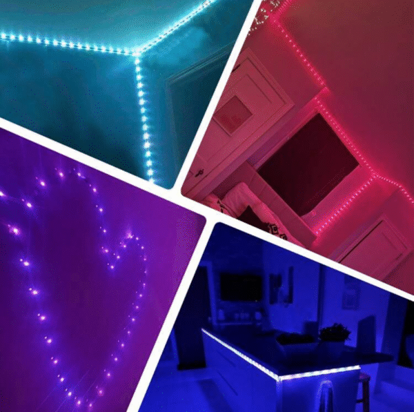 Ruban LED RGB 10 m – Contrôle par appli et télécommande, modes musique