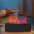 Diffuser d’arômes USB Effet Flamme – Humidificateur 2-en-1 Ultra-Compact 150 ml (Noir)