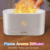 Humidificateur Ultrasonique 150 ml à Simulation de Flamme – Diffuseur d’Arômes USB