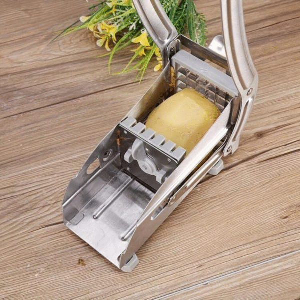 Coupe-Légumes & Trancheuse Multifonction en Acier Inoxydable – Hachoir à Pommes de Terre et Fruits