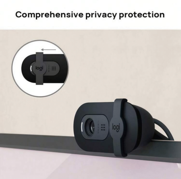 Logitech Brio 95 HD Webcam avec Cache de Confidentialité & Micro Intégré, Caméra 1080 p pour Streaming en Direct / Cours en Ligne / Télétravail, Plug & Play, Compatible PC/Mac