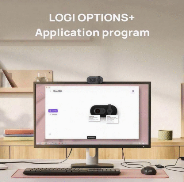 Logitech Brio 95 HD Webcam avec Cache de Confidentialité & Micro Intégré, Caméra 1080 p pour Streaming en Direct / Cours en Ligne / Télétravail, Plug & Play, Compatible PC/Mac