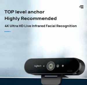 Logitech C1000e Webcam 4 K UHD avec Autofocus, Grand Angle, Micro Intégré, Reconnaissance Faciale IR & Zoom Numérique 5×