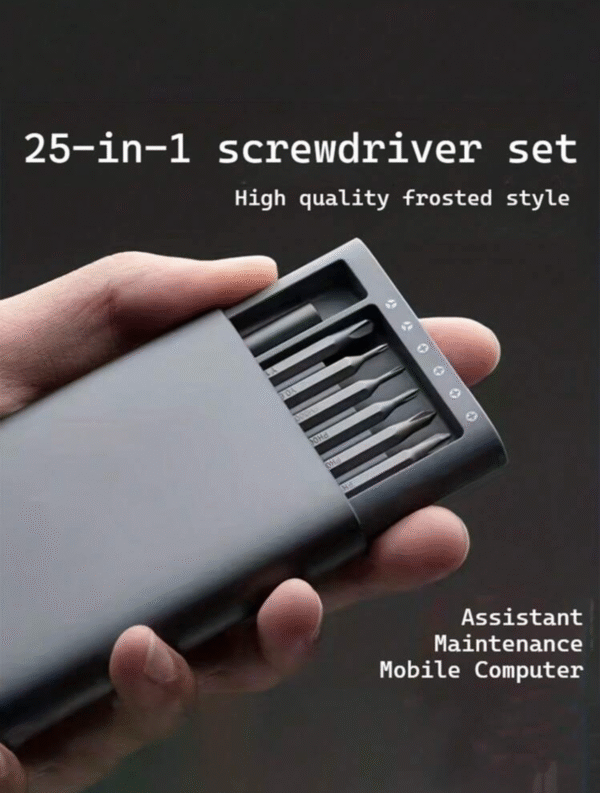 Set de Tournevis de Précision 25-en-1 – Kit Multifonction pour Réparation Smartphone, Tablette & Électronique