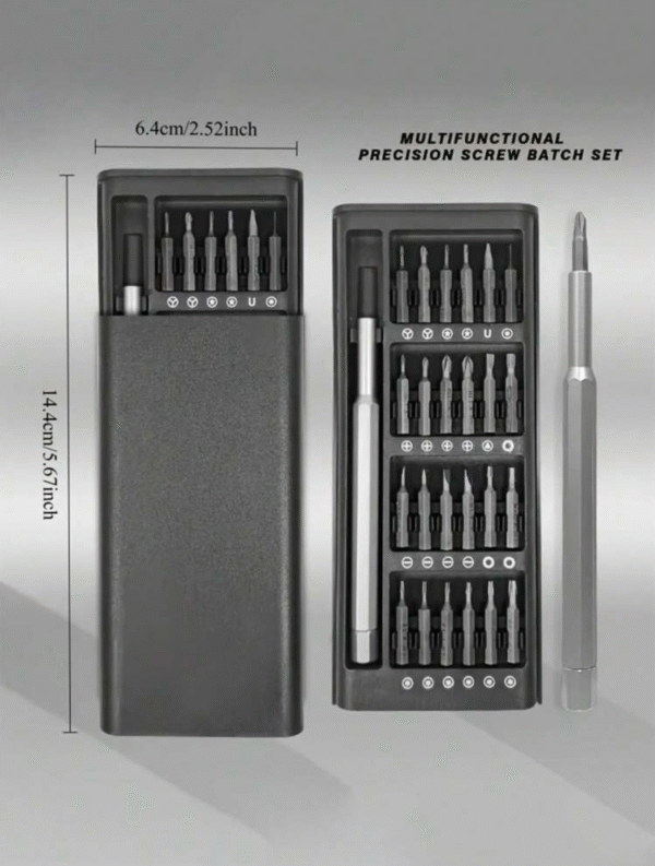 Set de Tournevis de Précision 25-en-1 – Kit Multifonction pour Réparation Smartphone, Tablette & Électronique