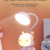 Lampe de Bureau LED en ABS – Design Cartoon “Lapin”, Couleur Pourpre, Lampe de Chevet/Étude