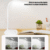 Lampe de Bureau LED Pliable 3 Niveaux – Lumière Blanche, Conception “Eye-Caring” pour Étude/Travail