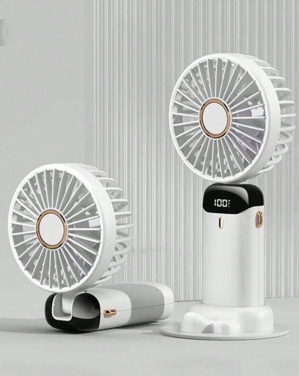 Mini Ventilateur de Poche Rechargeable USB – Écran Digital – Ultra Compact
